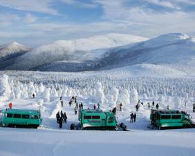 【Ichinobo ReservationSeat】暖房付雪上車で巡る、標高1,600mの冬のアクティビティ