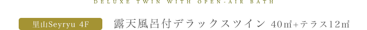 露天風呂付デラックスツイン